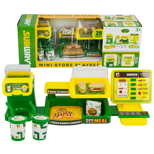 Subway Mini Store Playset, 29 Pieces