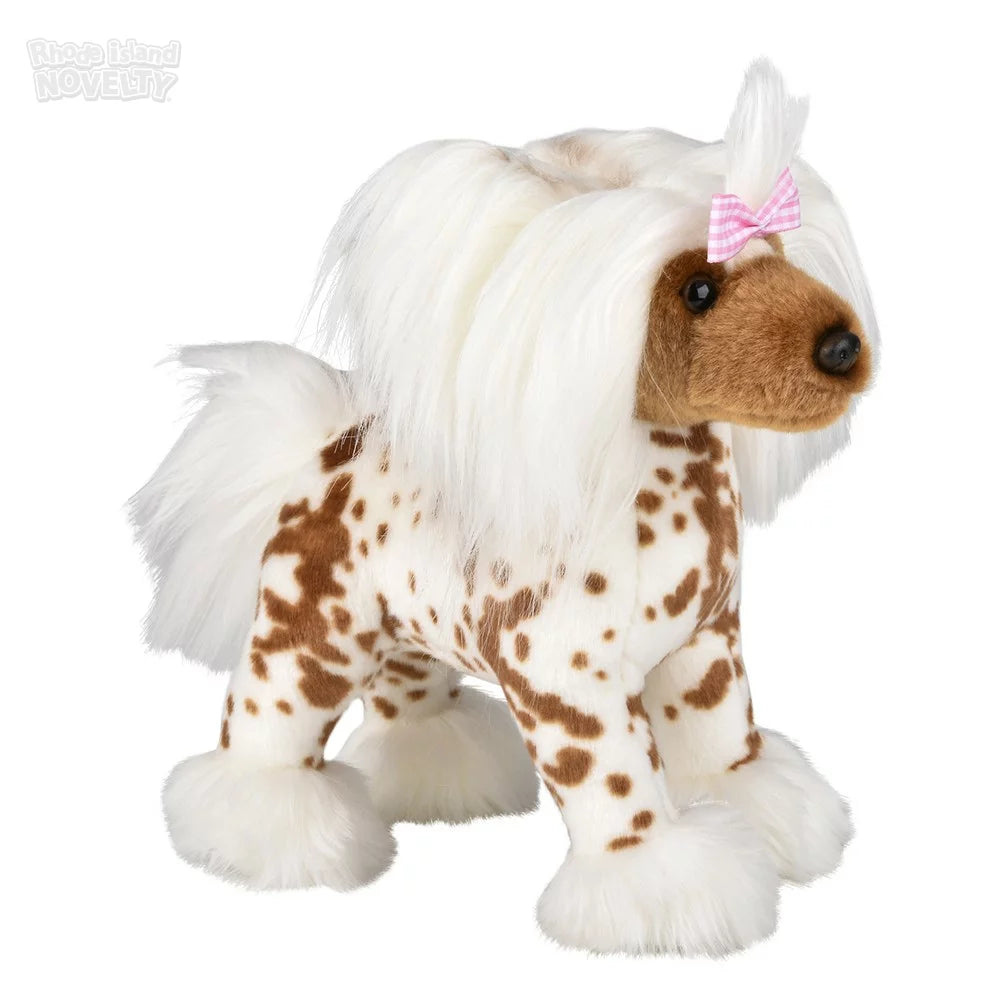 The Toy Network-12" Heirloom Standing Chinese Crested Dog-AP-HSTCD-Legacy Toys