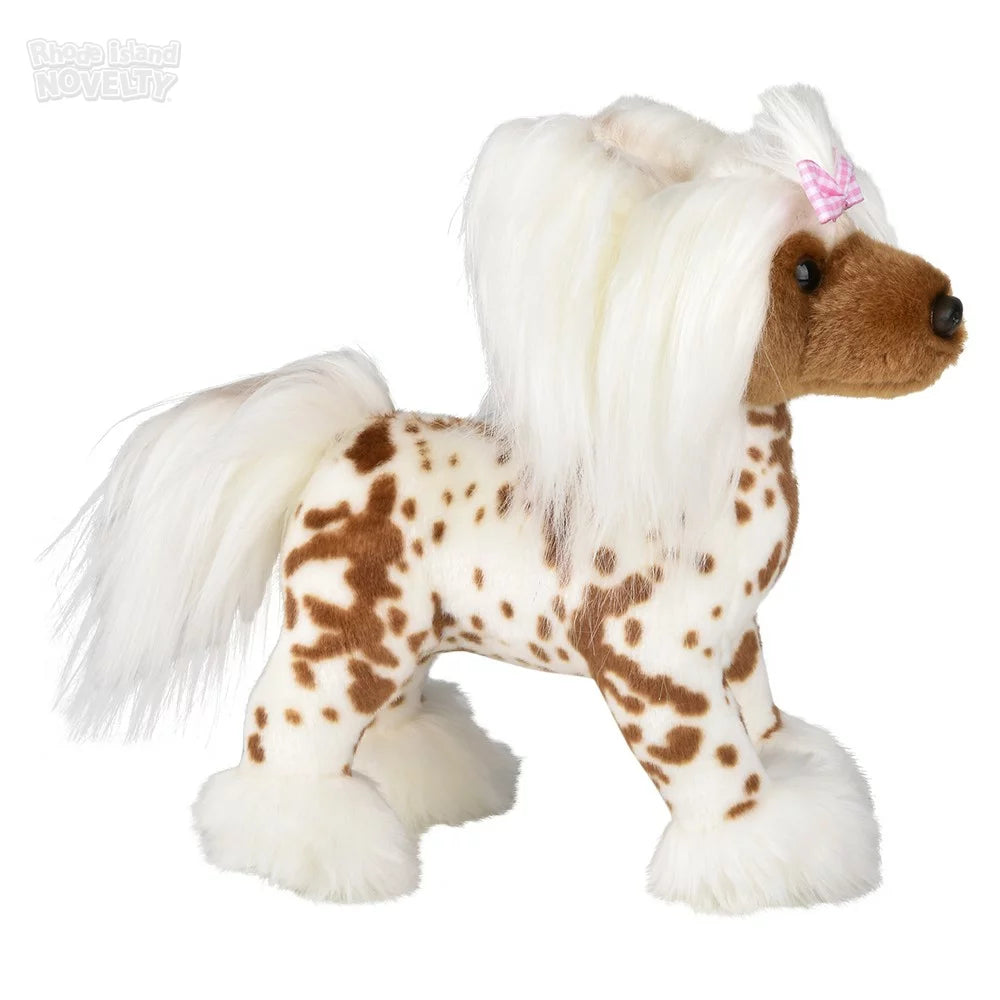 The Toy Network-12" Heirloom Standing Chinese Crested Dog-AP-HSTCD-Legacy Toys