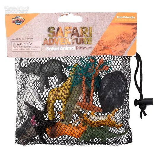 The Toy Network-12 Piece Safari Mesh Bag Play Set-AT-MTSAF-Legacy Toys