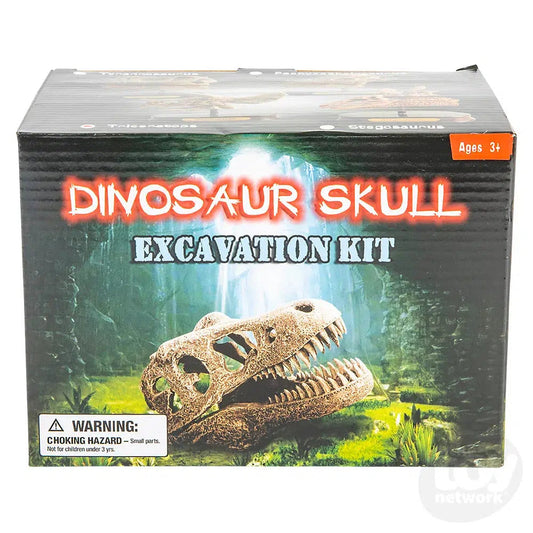 The Toy Network-6.5" Dinosaur Skull Excavation Dig Kit Triceratops-AM-EXDTR-Legacy Toys