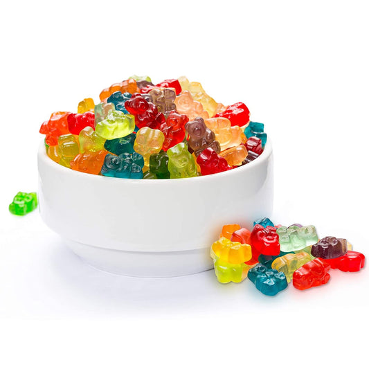 Albanese Confectionery-12 Flavor Gummi Bears 7.5 oz Peg Bag-53348-Legacy Toys