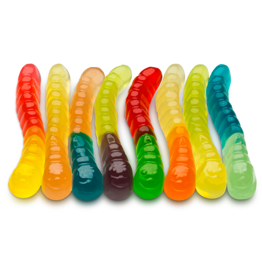 Albanese Confectionery-12 Flavor Mini Gummi Worms 27 oz. Share Size Bag-53466-Legacy Toys