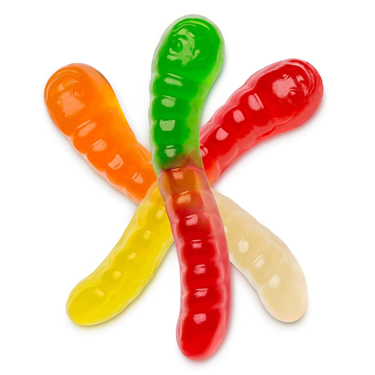 Albanese Confectionery-Mini Assorted Fruit Gummi Worms 5 lb. Bag-50137-Legacy Toys