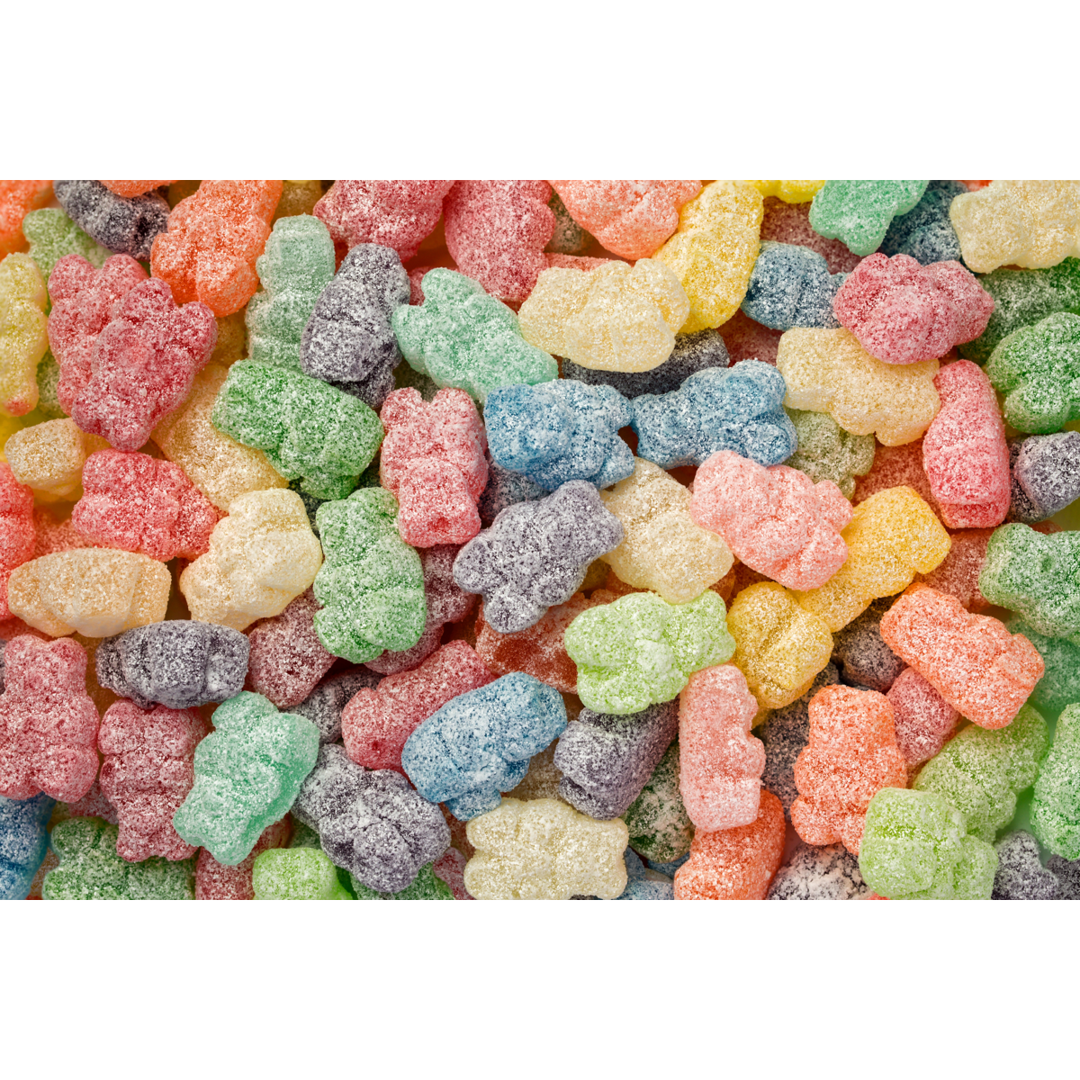 Albanese Confectionery-Sour 12 Flavor Gummi Bears 7 oz. Peg Bag-53328-Legacy Toys