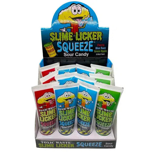 Albanese Confectionery-Toxic Waste Slime Licker Squeeze Assorted Flavors 2.47 oz.-42070-1-Legacy Toys