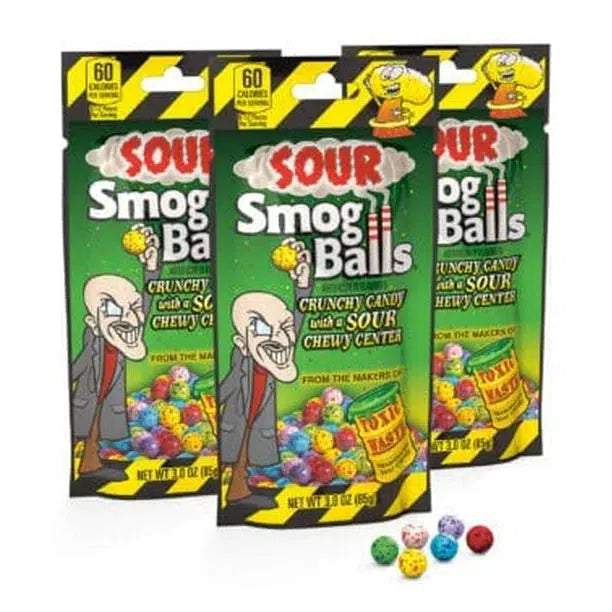 Candy Dynamics-Toxic Waste Smog Balls 3 oz. Bag-21003-1-Legacy Toys