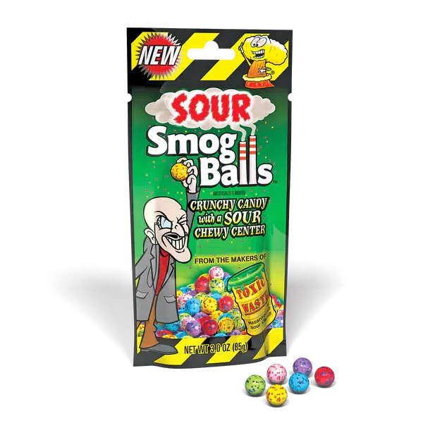 Candy Dynamics-Toxic Waste Smog Balls 3 oz. Bag-21003-1-Legacy Toys