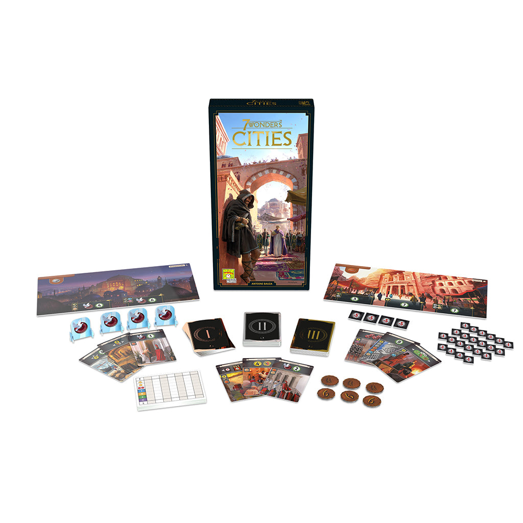 Asmodee-7 Wonders: Cities Expansion-SV03EN-Legacy Toys