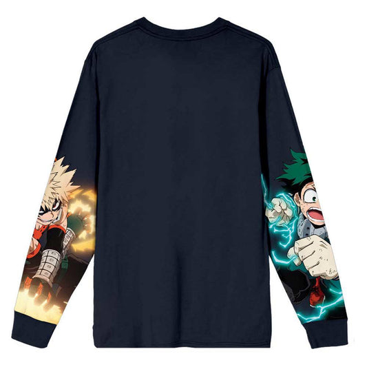 Bio World-My Hero Academia: Deku & Bakugo - Long Sleeve Unisex Pre-pack Tee--Legacy Toys