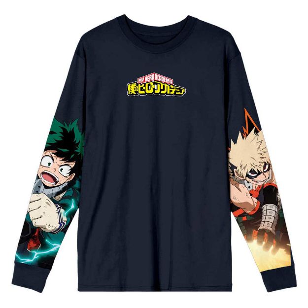 Bio World-My Hero Academia: Deku & Bakugo - Long Sleeve Unisex Pre-pack Tee--Legacy Toys