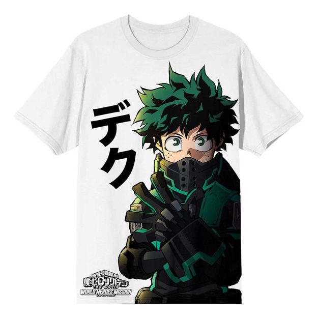 Bio World-My Hero Academia: Deku - Oversized Print Unisex Tee-TSM24C8MHAPP00-S-Legacy Toys