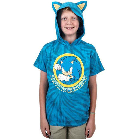 Bio World-Sonic the Hedgehog Youth Cosplay Hooded Tee--Legacy Toys
