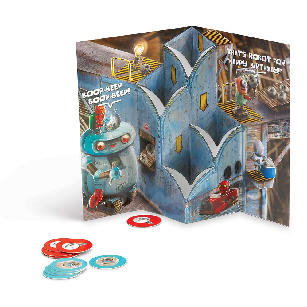 Blue Orange Games-Pop 'N Play Greeting Cards with Game--Legacy Toys