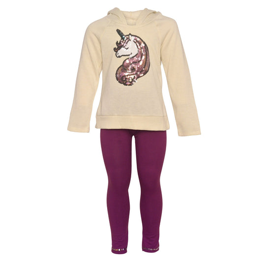 Childrens Apparel-RMLA Girls 2PC Fleece Legging Set--Legacy Toys