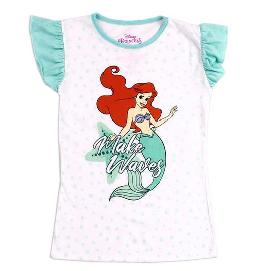 Childrens Apparel-THE LITTLE MERMAID Girls 4-6X T-Shirt-B-PS859OX-1-4-Legacy Toys