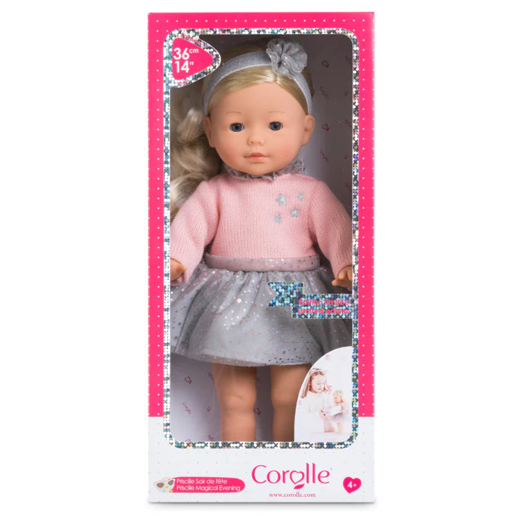 Corolle-Corolle 14" Doll - Priscille Magical Evening-200190-Legacy Toys