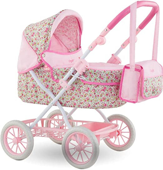 Corolle-Floral Baby Doll Carriage for 14/17" Baby Doll-141340-Legacy Toys