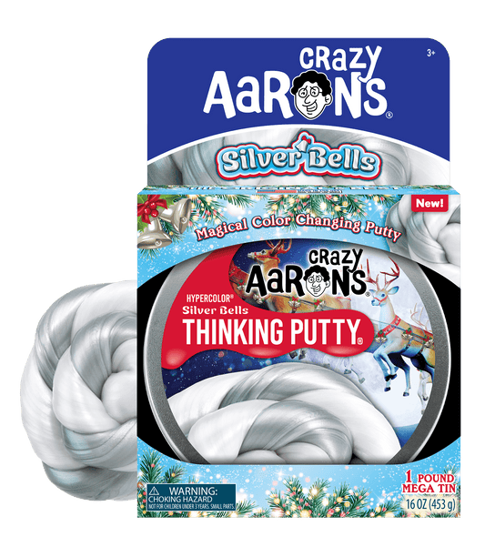 Crazy Aaron's-Crazy Aaron's Mega 1 Pound - Silver Bells-SV101-Legacy Toys
