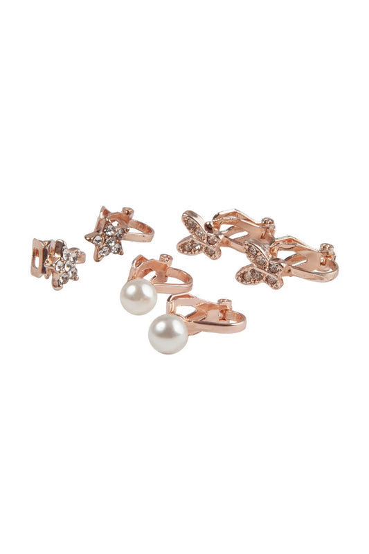 Creative Education-Boutique Dazzle Clip On Earrings, 3 Sets-90601-Legacy Toys