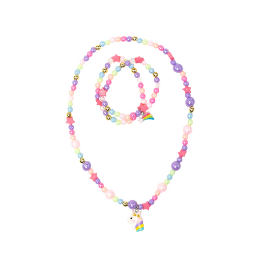 Creative Education-Cheerful Starry Unicorn Necklace & Bracelet Set-86133-Legacy Toys
