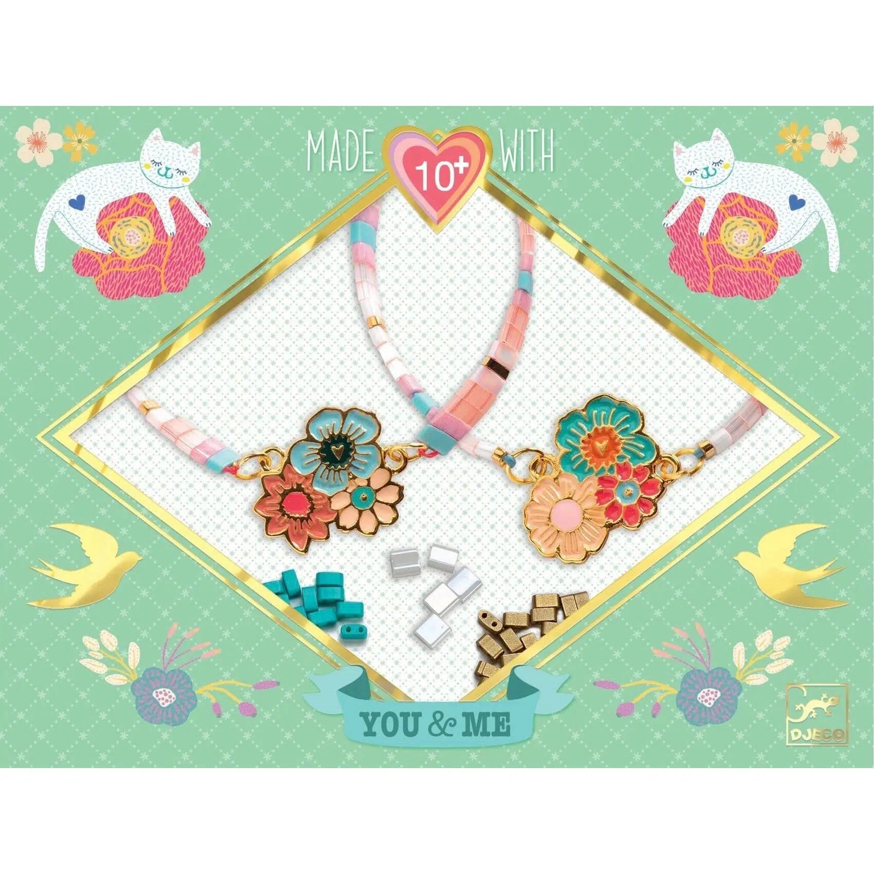 DJECO-Tila and Flowers Beads & Jewelry-DJ00020-Legacy Toys