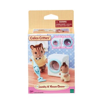 Epoch Everlasting Play-Calico Critters Laundry & Vacuum Cleaner-CC1837-Legacy Toys