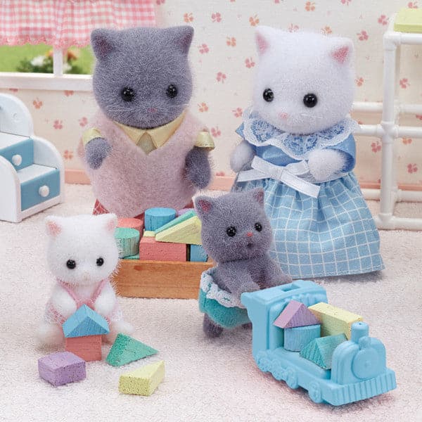 Epoch Everlasting Play-Calico Critters Persian Cat Twins-CC1866-Legacy Toys