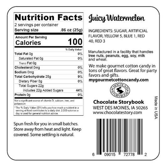 Chocolate Storybook-Juicy Watermelon Gourmet Cotton Candy-CSB-JW-Legacy Toys