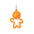 Fat Brain Toys-Lil Dimpl Assorted Keychain-FA349-O-Orange-Legacy Toys