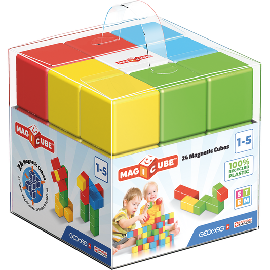 Geomag-Magicube Crystal Recycled 24 Pieces-056-Legacy Toys