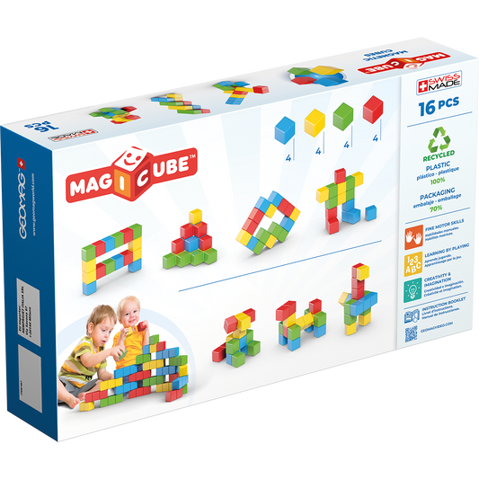 Geomag-Magicube Try Me Recycled 16 Pieces-067-Legacy Toys