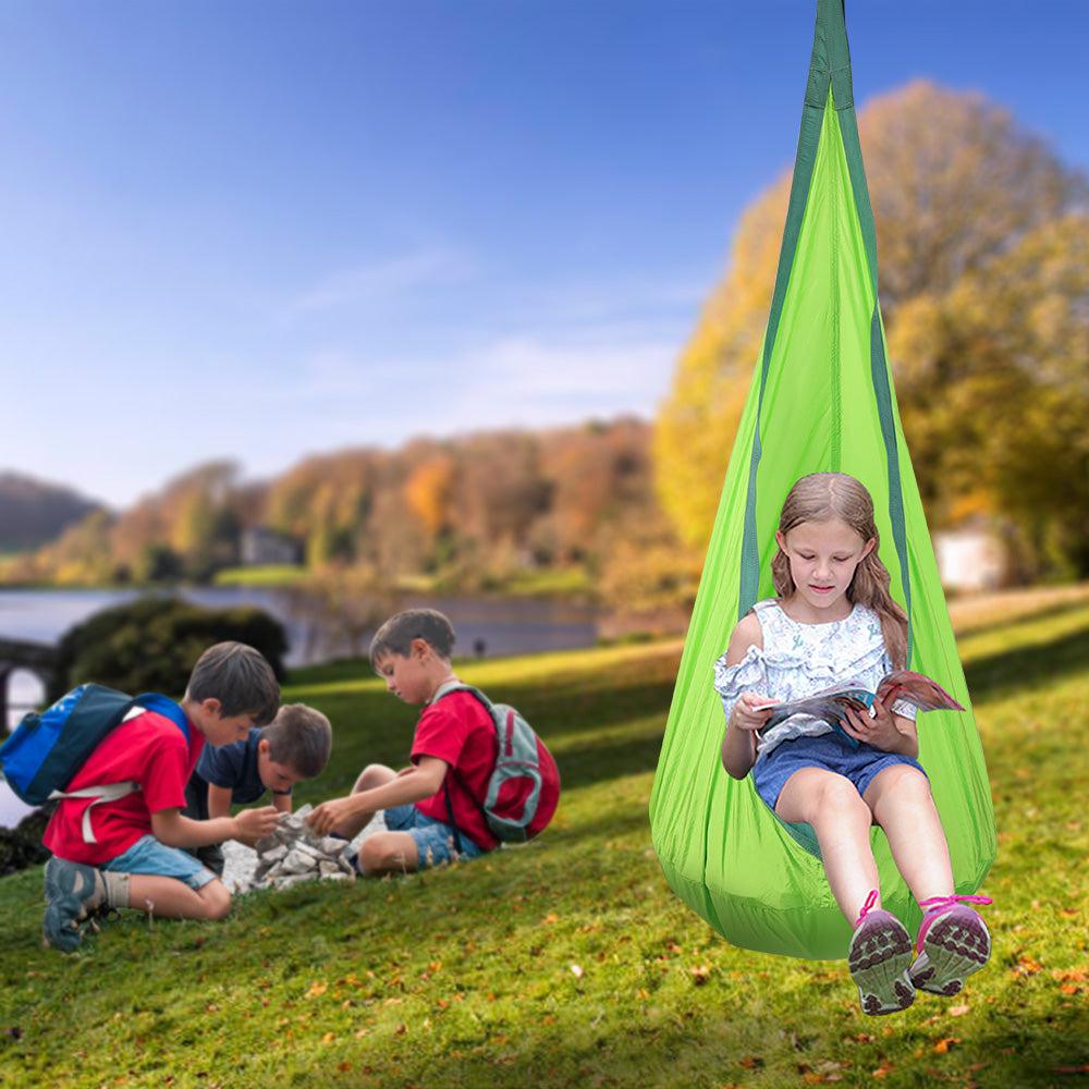 Great Playthings-The Snuggle Swing Hanging Chair in 4 different colors-GP1012-Green-Legacy Toys