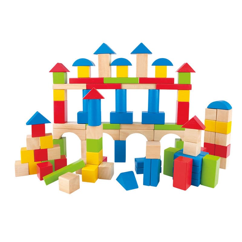 Hape-Build Up and Away Blocks - 100 Pieces-E0427-Legacy Toys