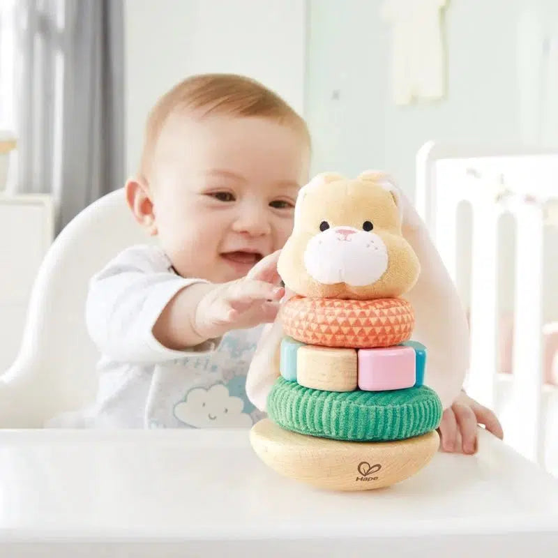 Hape-Hape Bunny Stacker-E0107-Legacy Toys