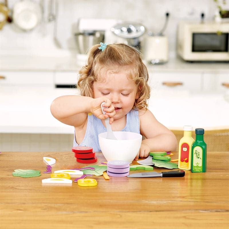 Hape-Healthy Salad Playset-E3174-Legacy Toys