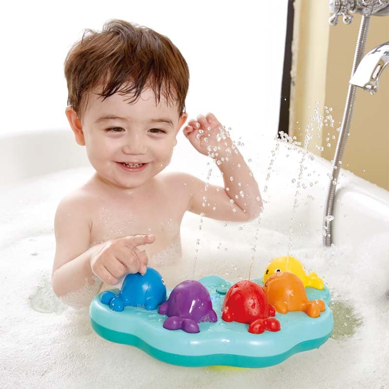 Hape-Musical Whale Fountain-E0218F-Legacy Toys
