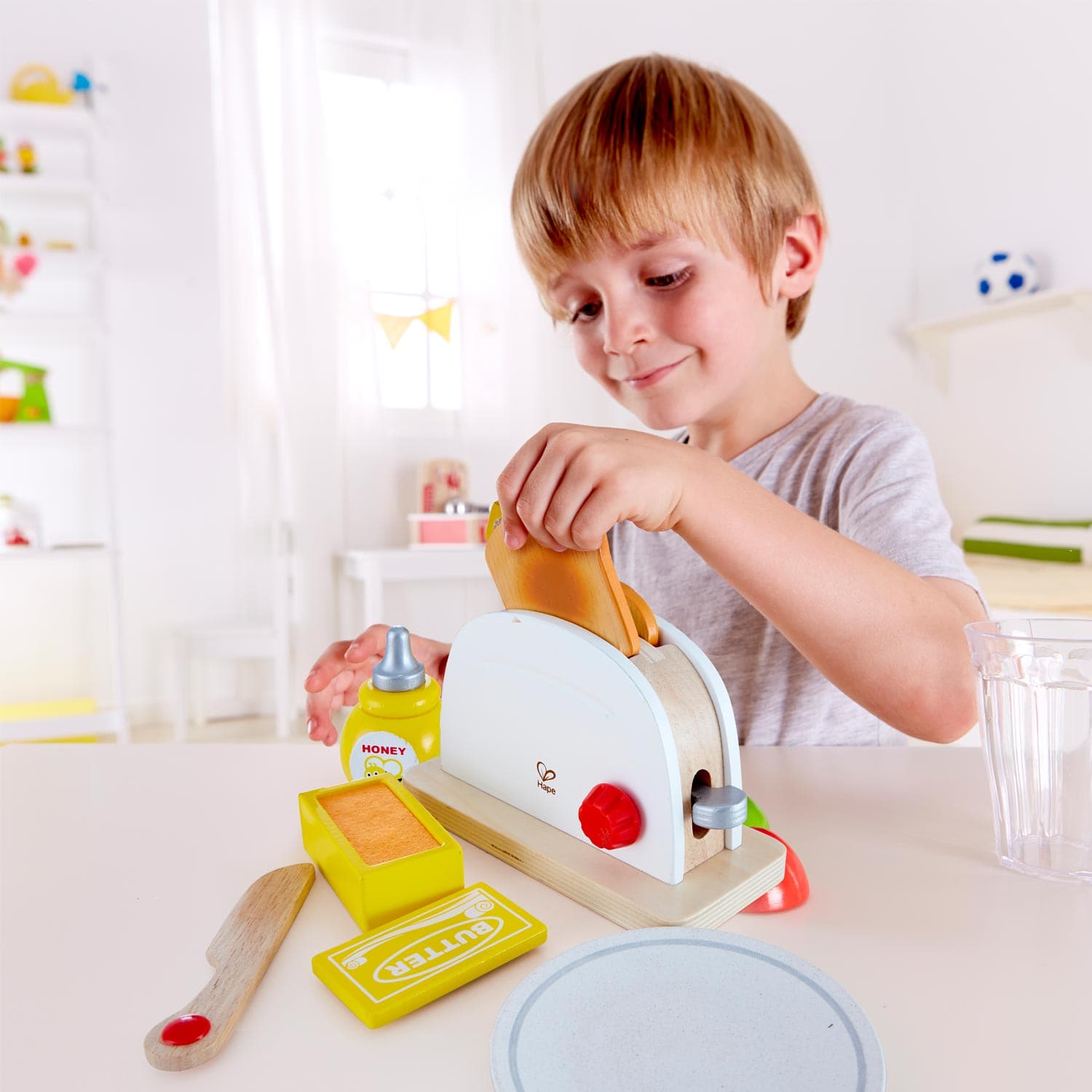 Hape-Pop-up Toaster Set-E3148-Legacy Toys
