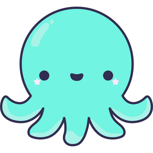 Idako-Baby Octopus 4" Sticker-13017-Legacy Toys