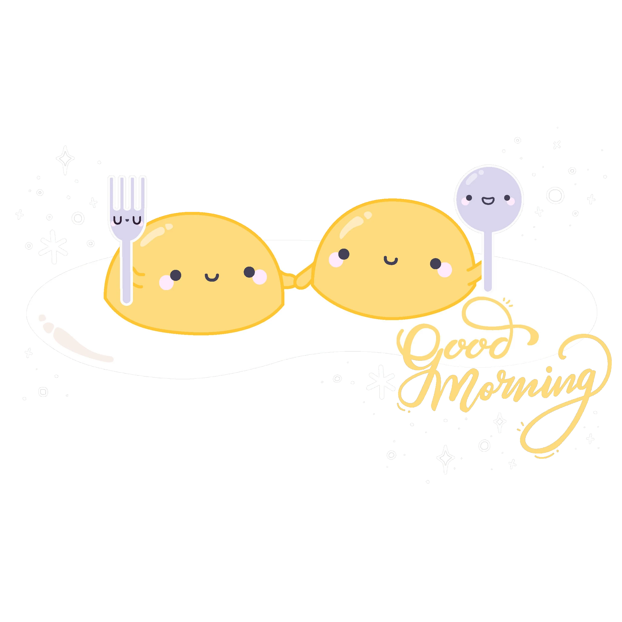 Idako-Good Morning Eggs 4" Sticker-13087-Legacy Toys