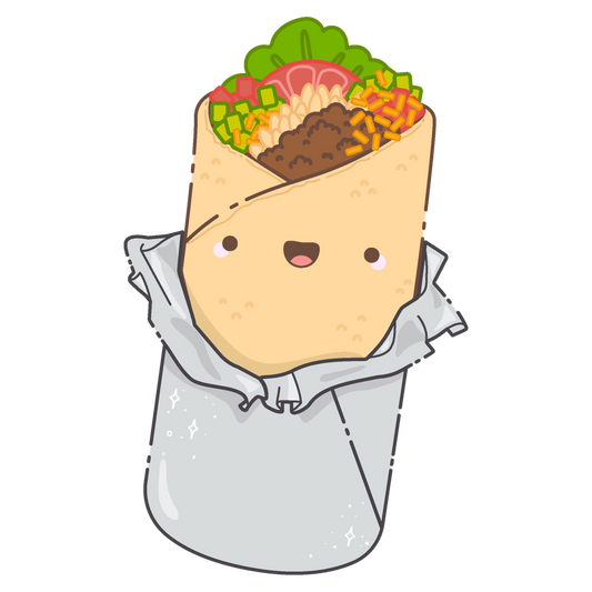 Idako-Happy Burrito 4" Sticker-13133-Legacy Toys