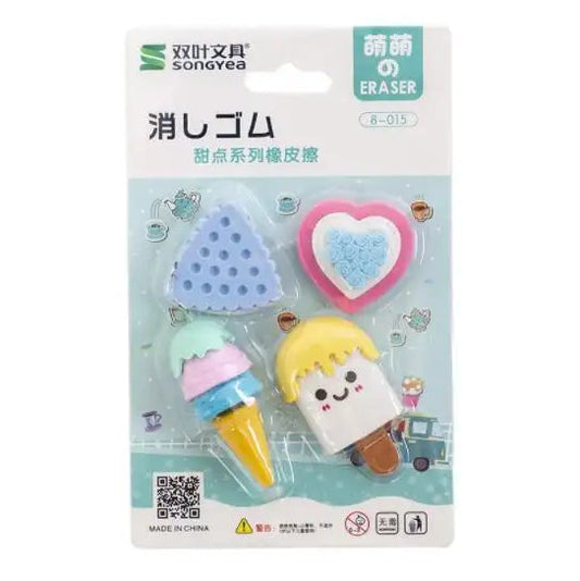 IDAKO-Sweet Treats Mini Erasers Card-ID206-Legacy Toys