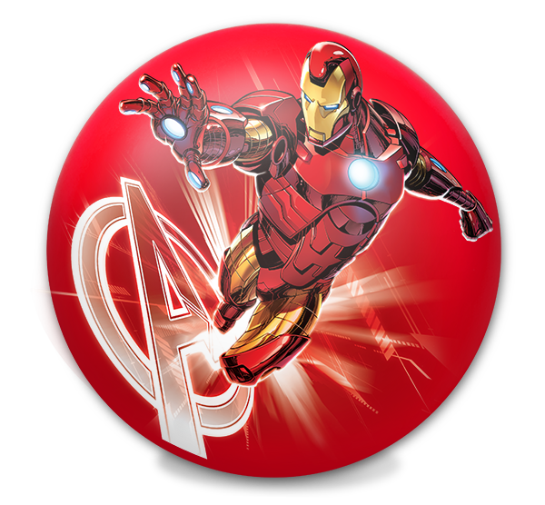 JA-RU-Disney / Marvel Foam Ball-56902b-Iron Man-Legacy Toys