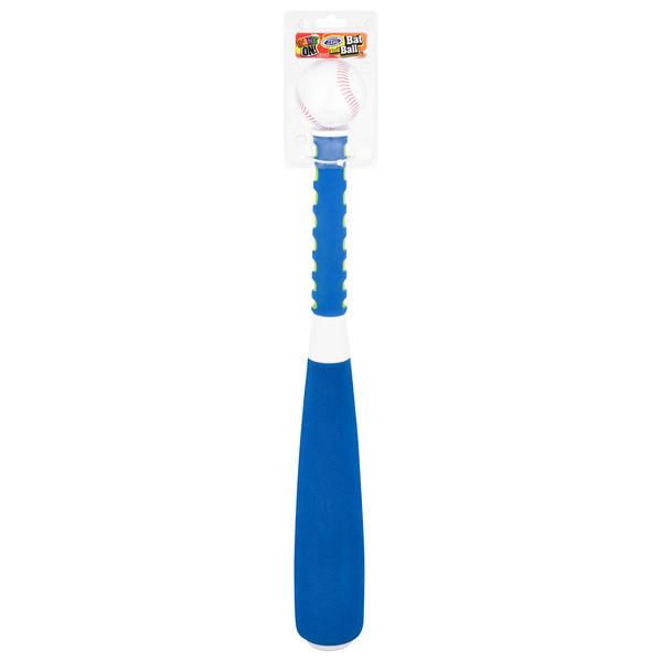 JA-RU-Game On Foam Bat & Ball-5105-Legacy Toys