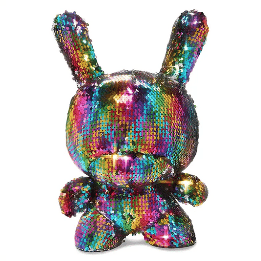 Kid Robot-Flippin Rainbows 13" Plush Dunny by Kidrobot-KR17799-Legacy Toys