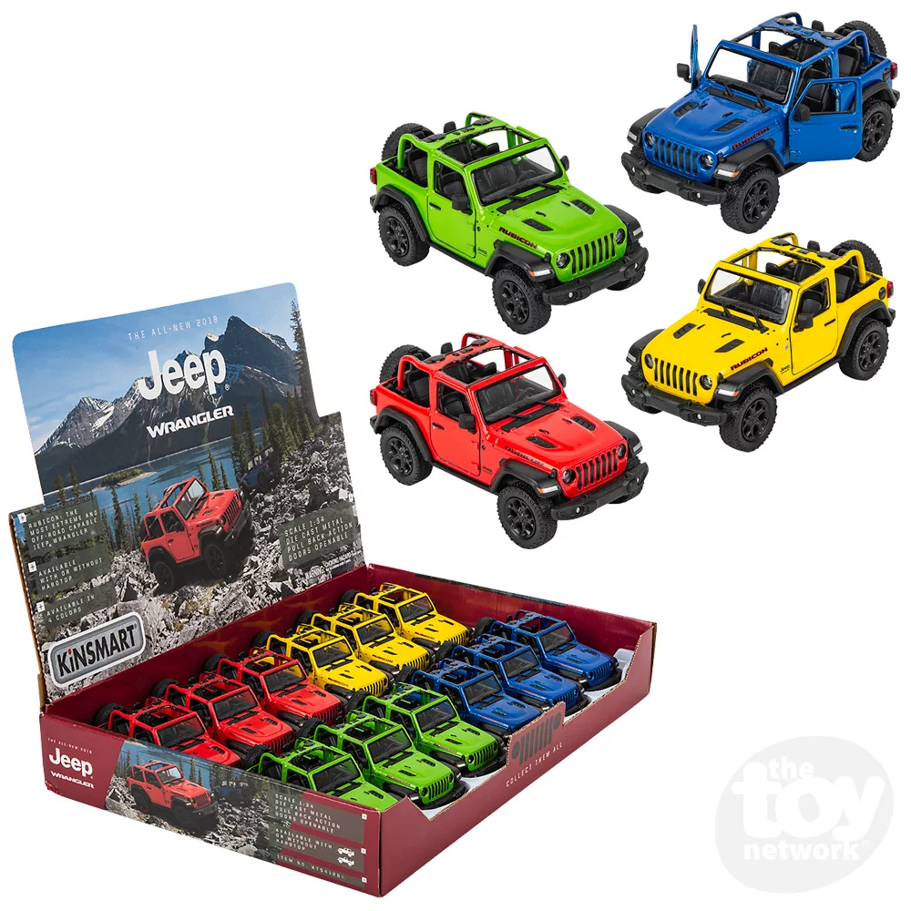 Kinsmart-5" Diecast 2018 Jeep Wrangler Open Top Or Hard Top-MC-56072-Legacy Toys