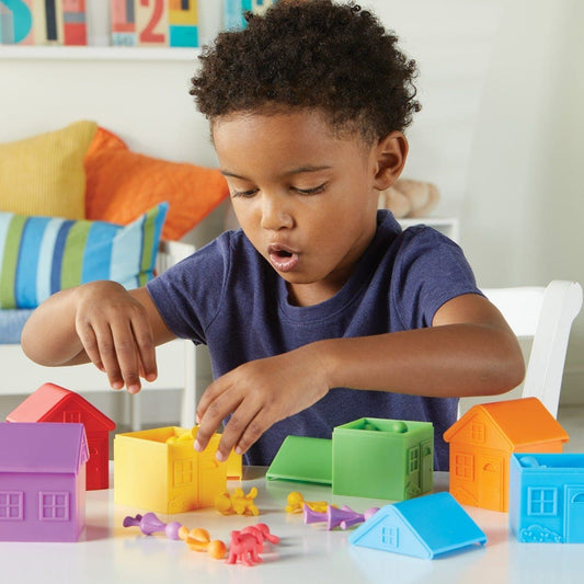 Learning Resources-All About Me Sorting Neighborhood Set-LER3369-Legacy Toys
