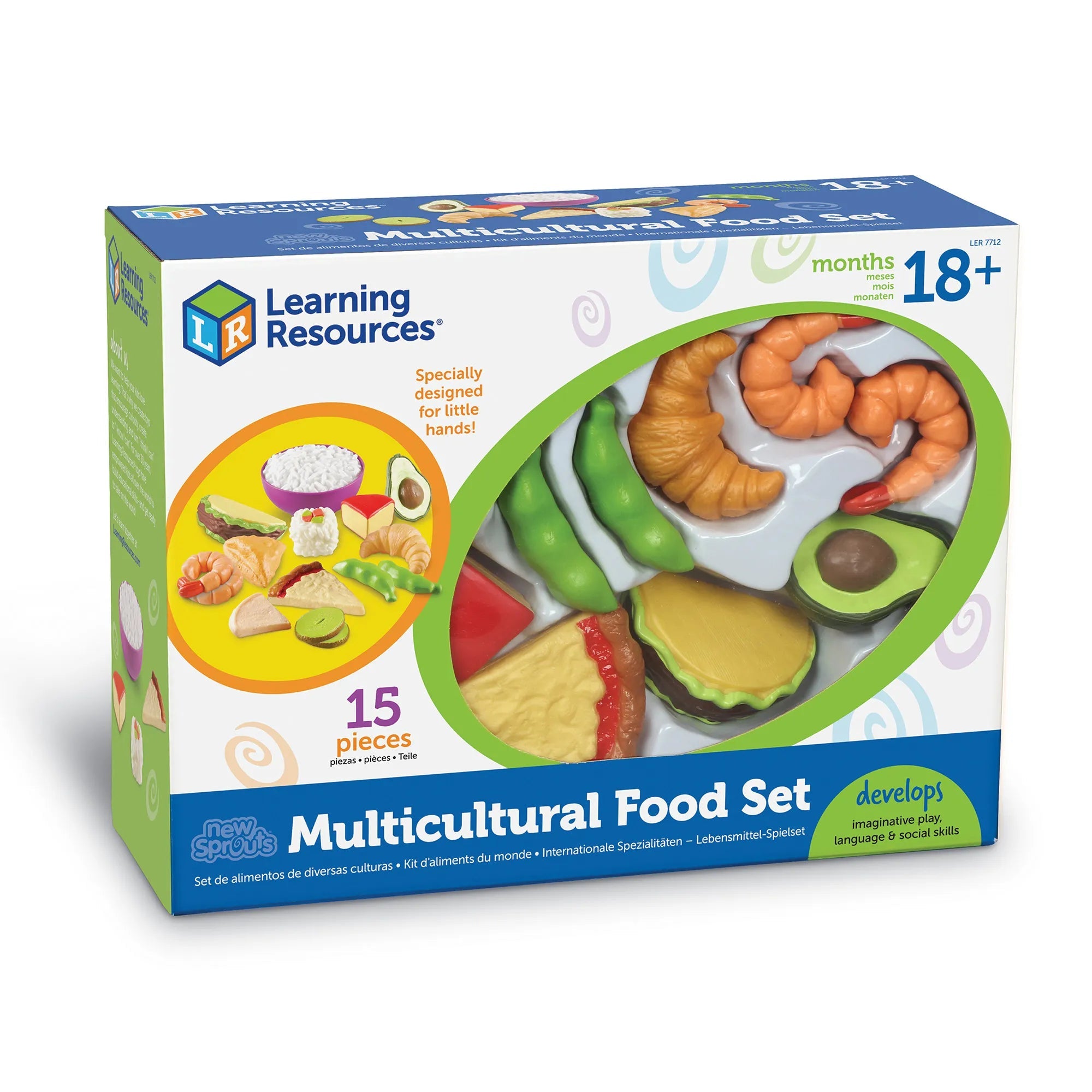Learning Resources-New Sprouts Multicultural Food Set-LER7712-Legacy Toys