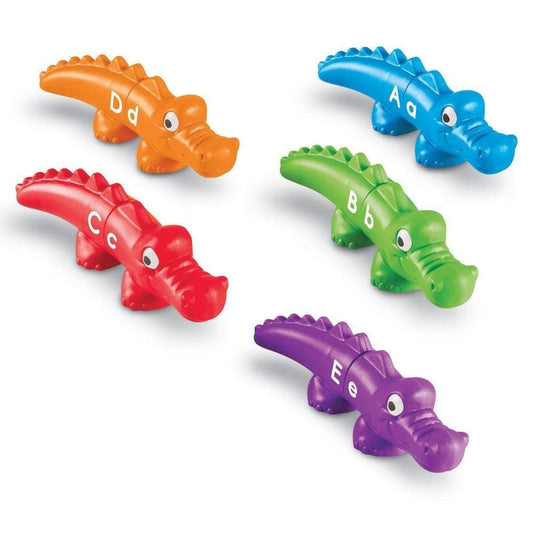 Learning Resources-Snap-n-Learn Alphabet Alligator-LER6704-Legacy Toys