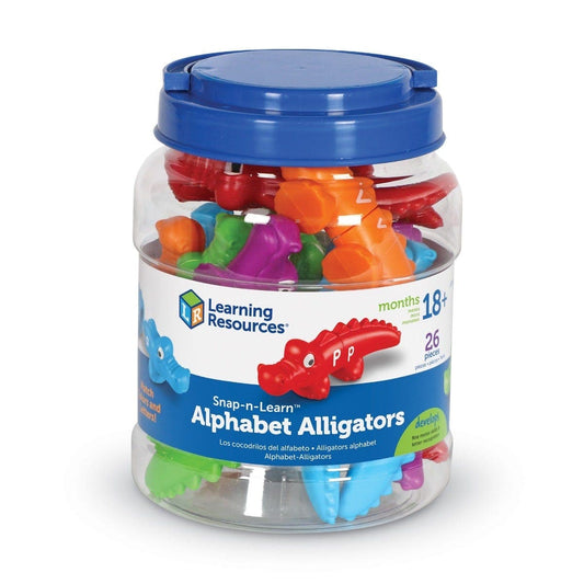 Learning Resources-Snap-n-Learn Alphabet Alligator-LER6704-Legacy Toys